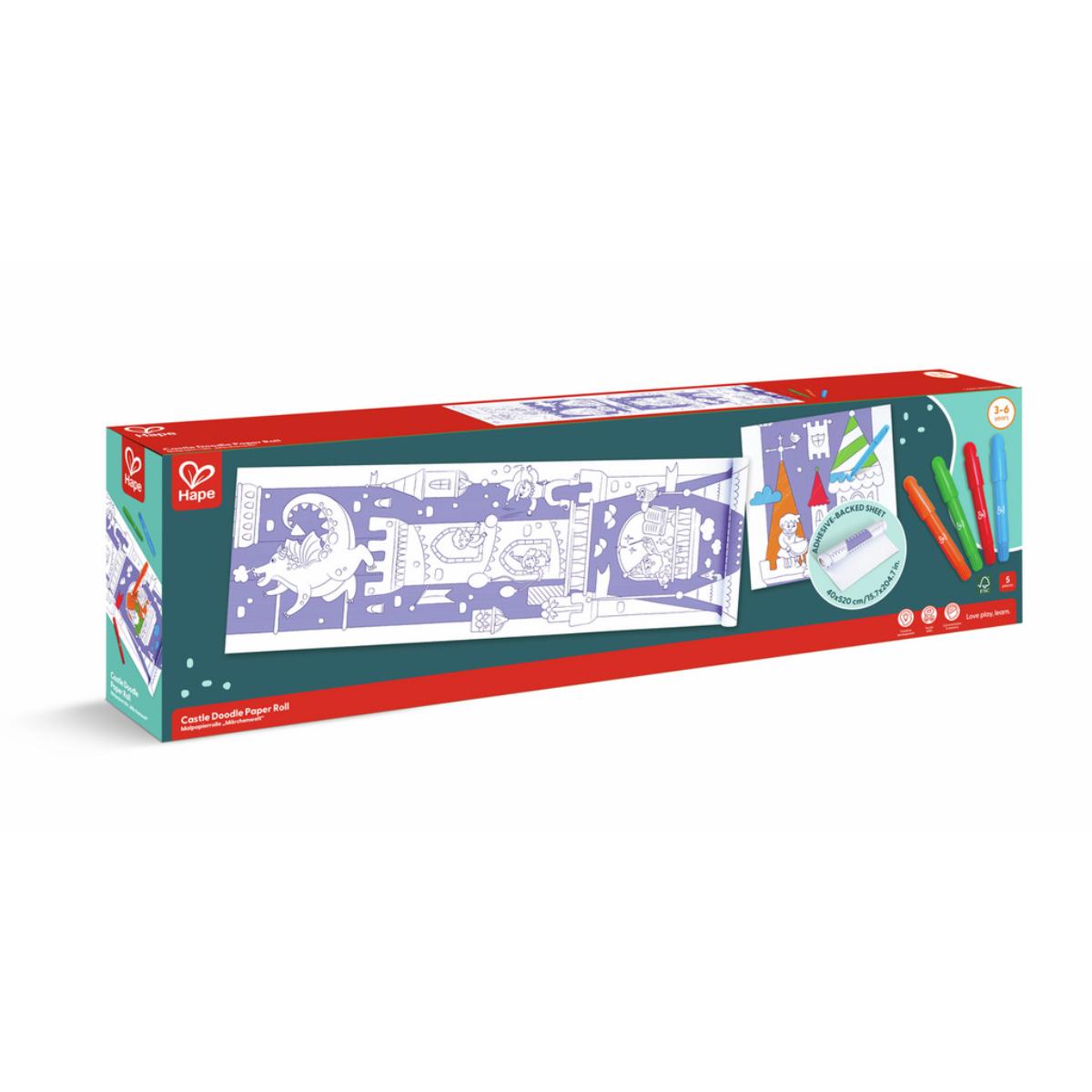 Rollo papel-rotuladores GARABATOS Hape Castillos