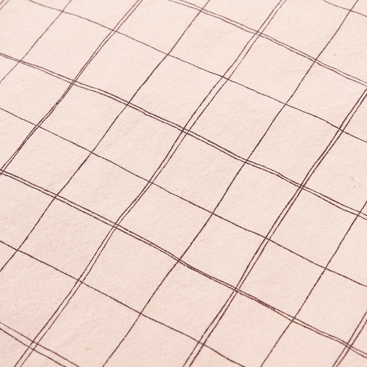 Sábana ajustable 70x140cm SHEET WASHED Nobodinoz mauve pink grid