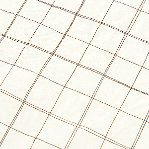 Sábana ajustable 70x140cm SHEET WASHED Nobodinoz natural grid