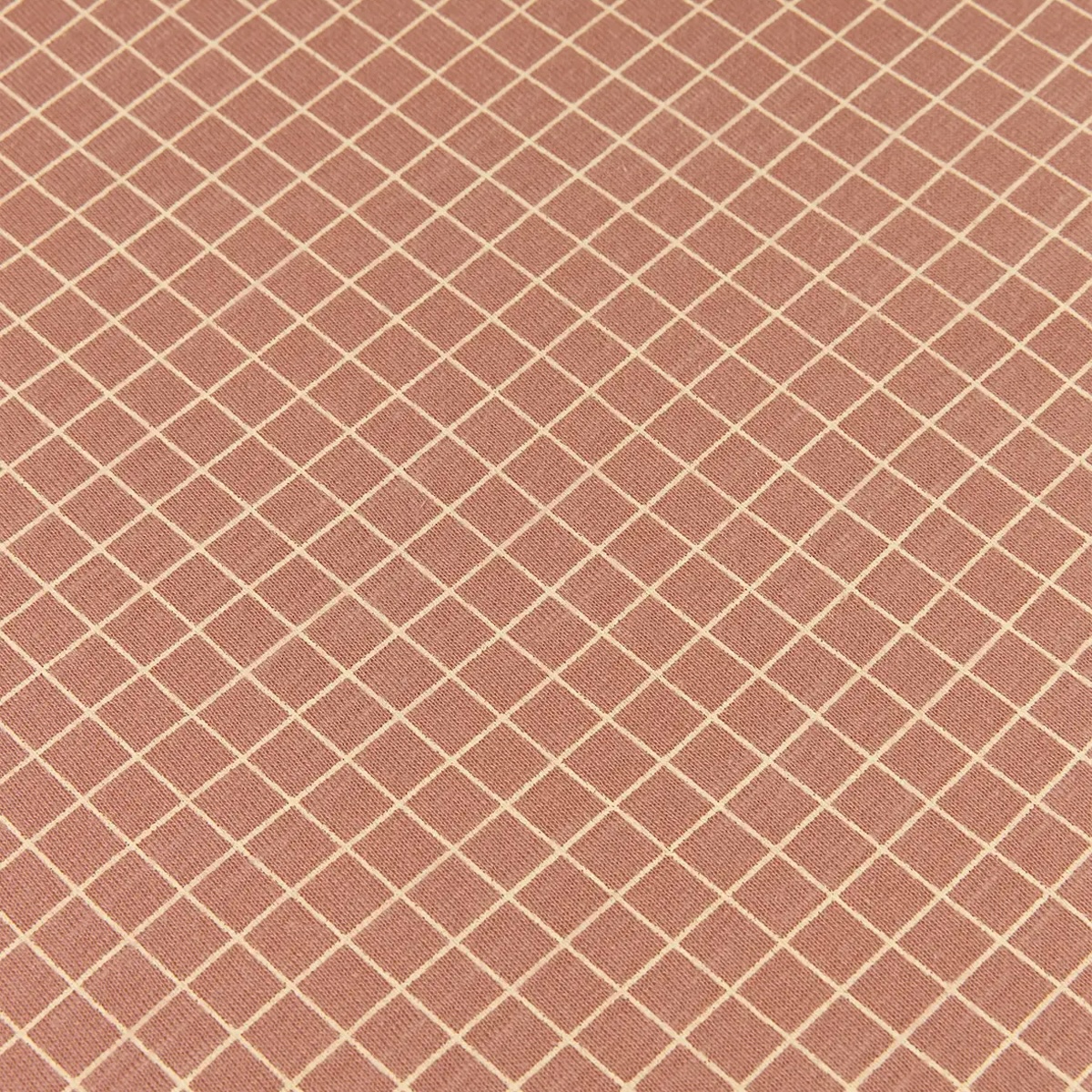 Sábana ajustable 70x140cm STORIES Edición Limitada Nobodinoz  pink cream grid