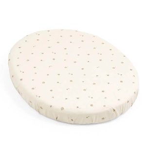 Sábana bajera minicuna SLEEPI V3 Stokke flower ecru