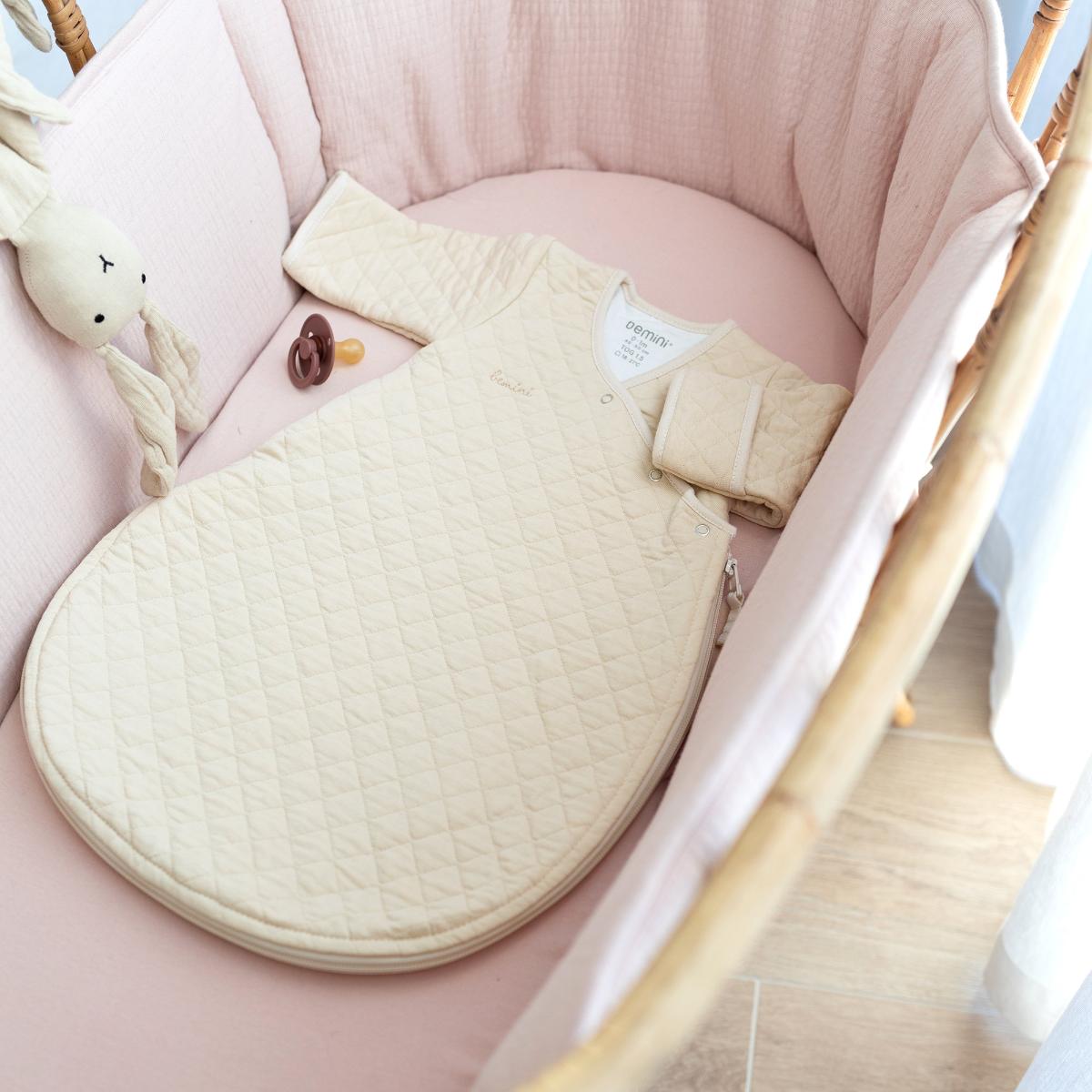 Saco bebé 0-1m MAGIC BAG Bemini pady quilted jersey cream