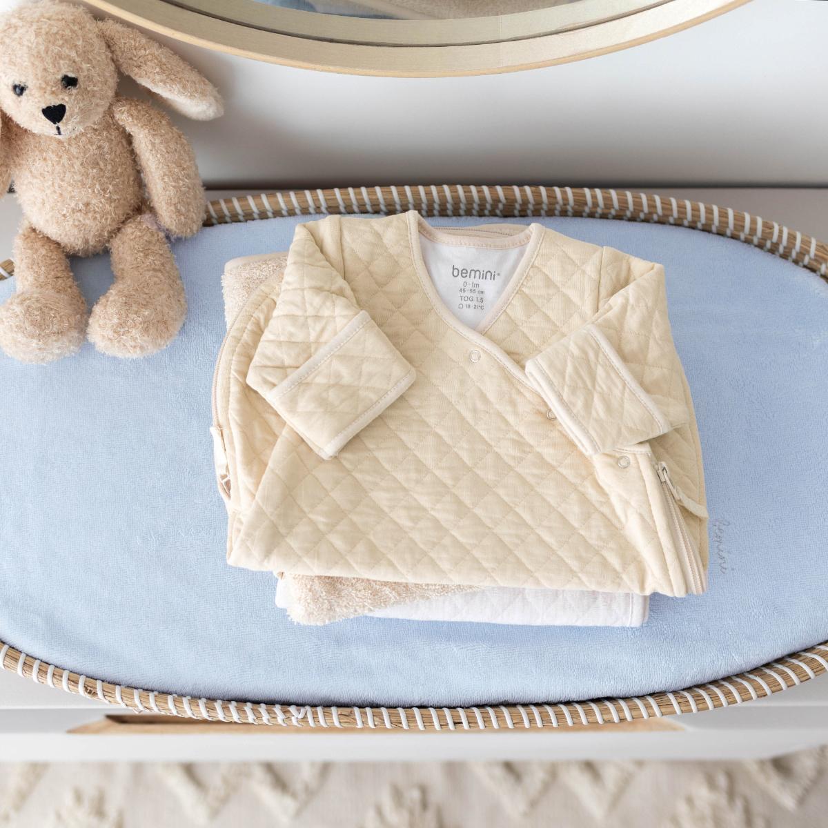 Saco bebé 0-1m MAGIC BAG Bemini pady quilted jersey cream