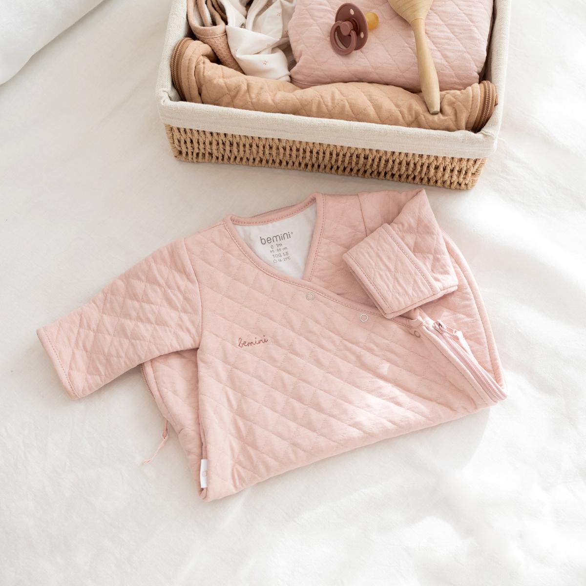 Saco bebé 0-1m MAGIC BAG Bemini pady quilted jersey QUILT 44 blush