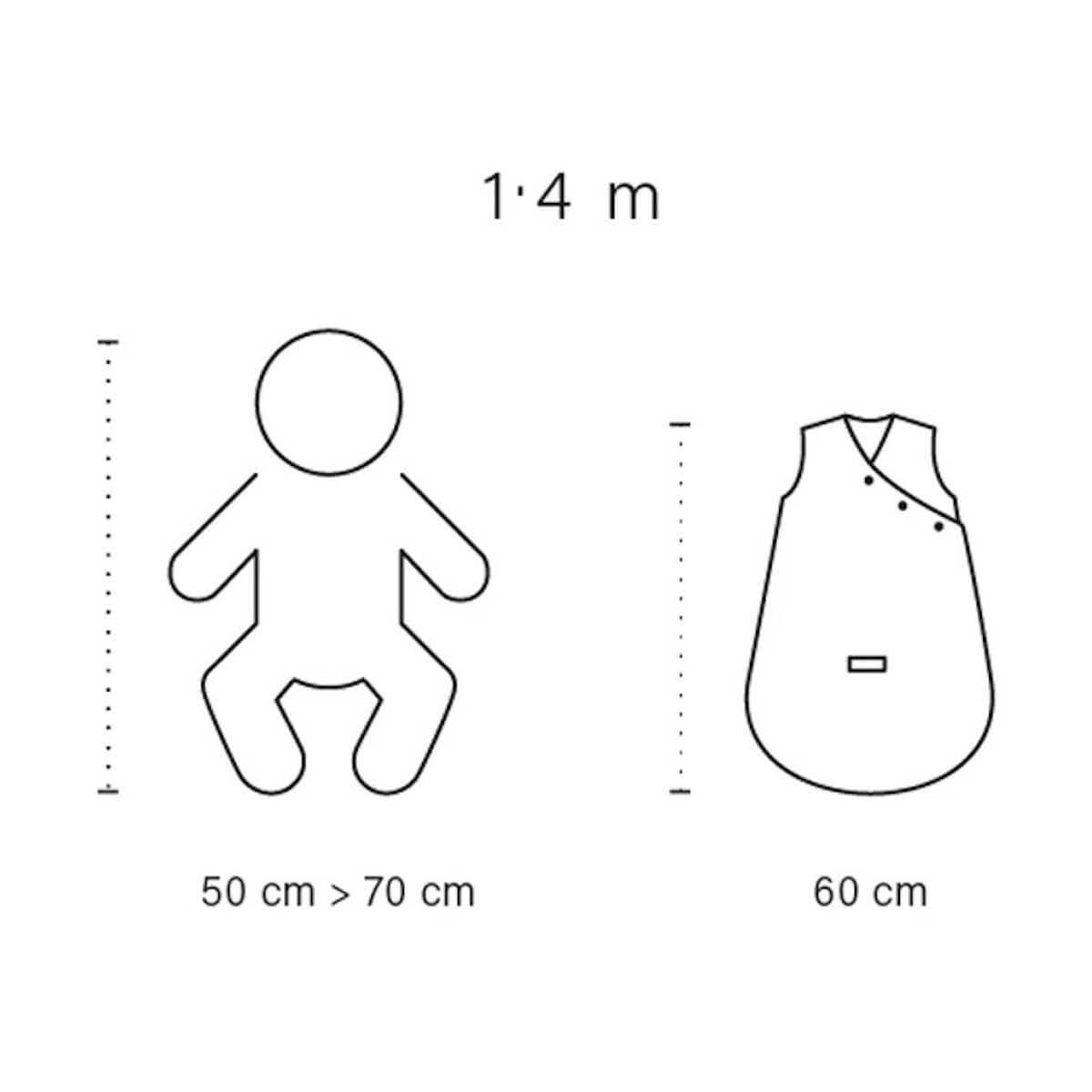Saco bebé 1-4m MAGIC BAG Bemini tetra jersey pudding