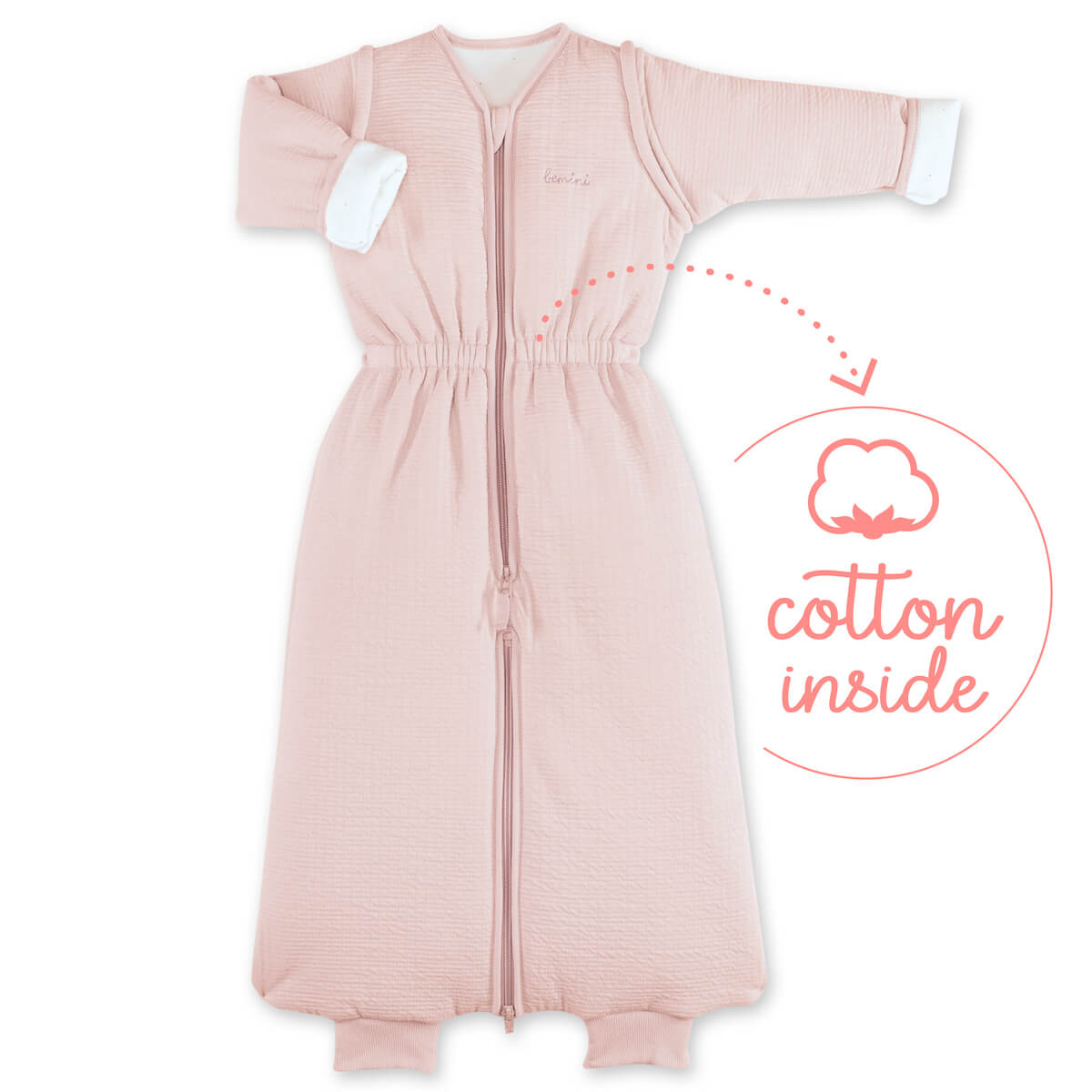 Saco bebé 12-24m MAGIC BAG Bemini cadum rosa pady tetra jersey