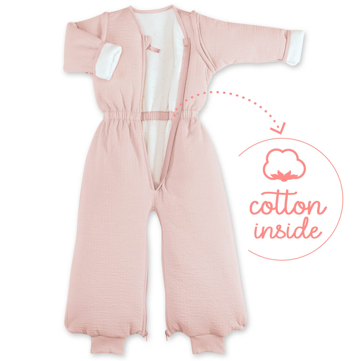 Saco bebé 12-24m MAGIC BAG Bemini cadum rosa pady tetra jersey