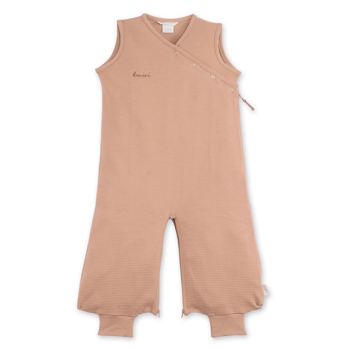 Saco bebé 3-9m MAGIC BAG Bemini wafle jersey Macarrón