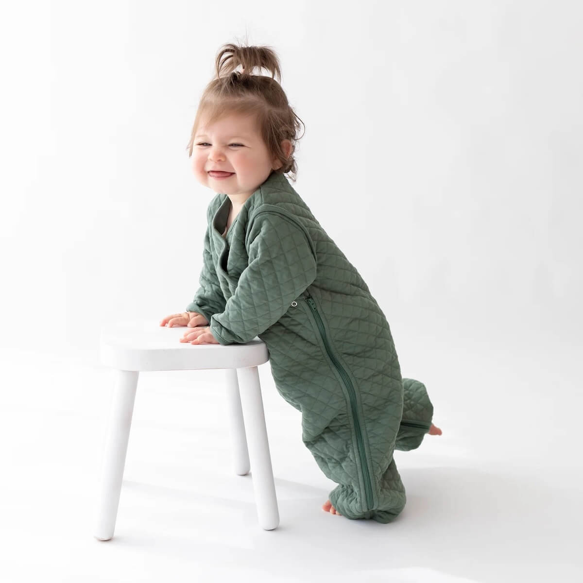 Saco bebé 4-12m MAGIC BAG Bemini pady quilted jersey green