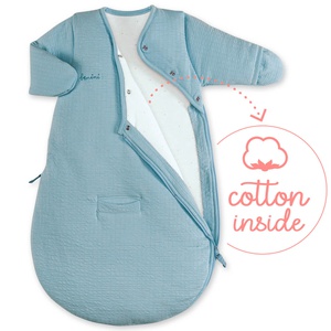Saco bebé MAGIC BAG 1-4m Bemini pady tetra jersey azul mineral