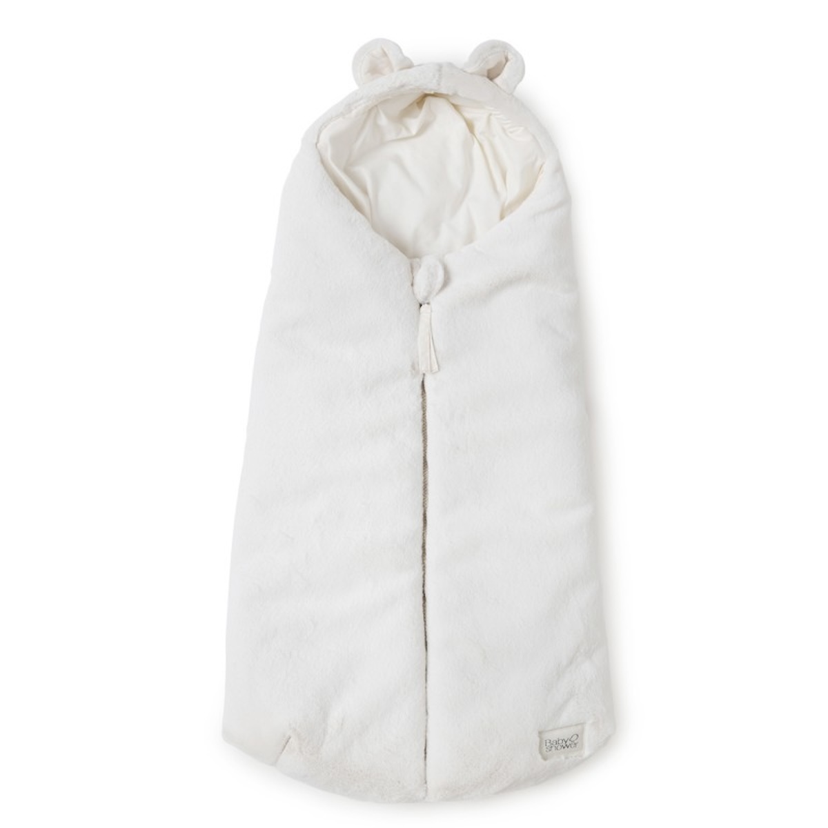 Saco capazo ZIPPIE Babyshower minky ivory