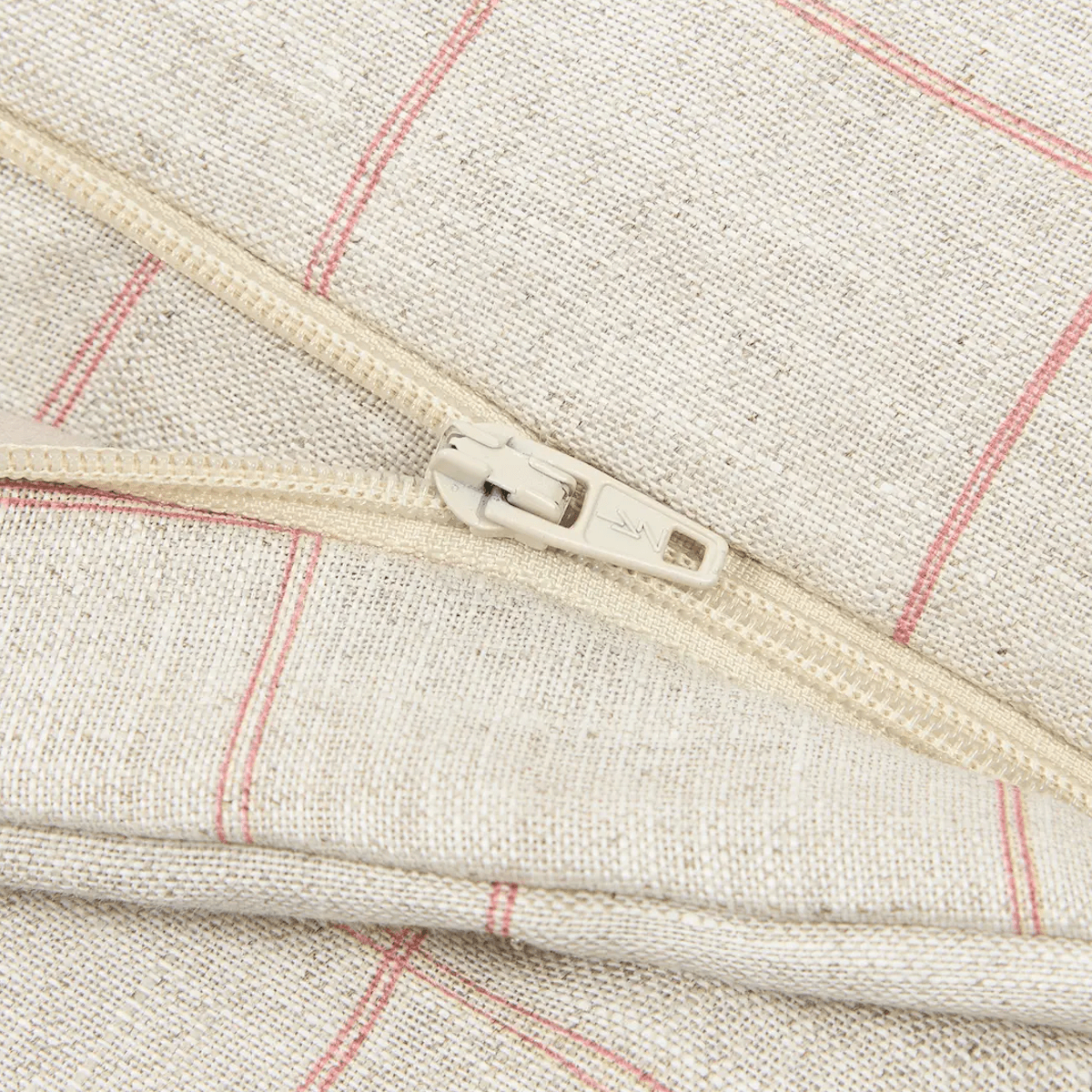 Saco dormir entretiempo 0-6m FRENCH LINEN Nobodinoz Carmine grid