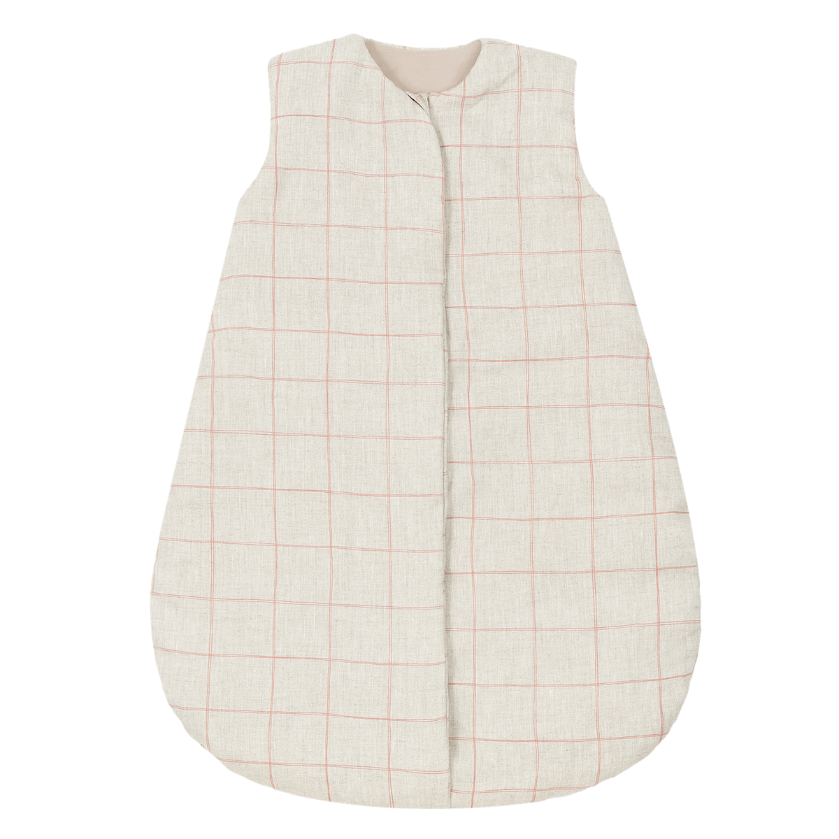 Saco dormir entretiempo 6-18m FRENCH LINEN Nobodinoz Carmine grid