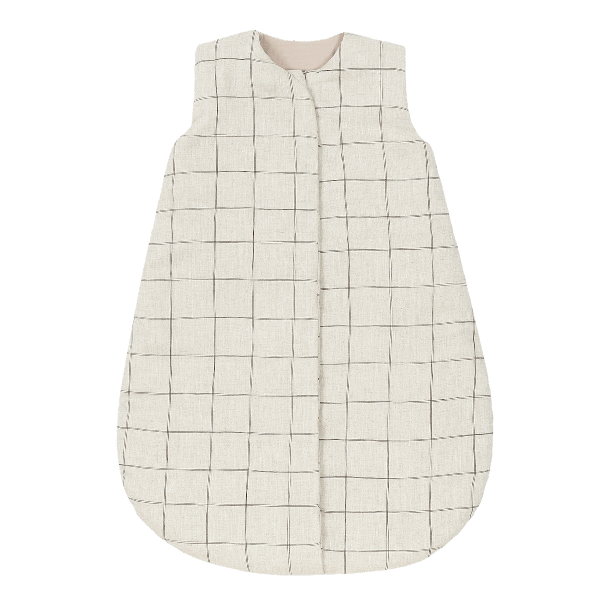 Saco dormir entretiempo 6-18m FRENCH LINEN Nobodinoz Charcoal grid