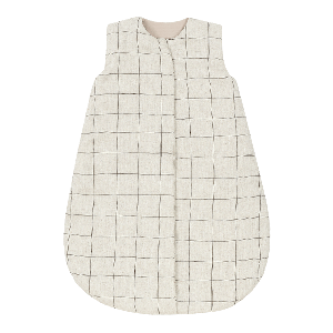 Saco dormir entretiempo 6-18m FRENCH LINEN Nobodinoz Charcoal grid