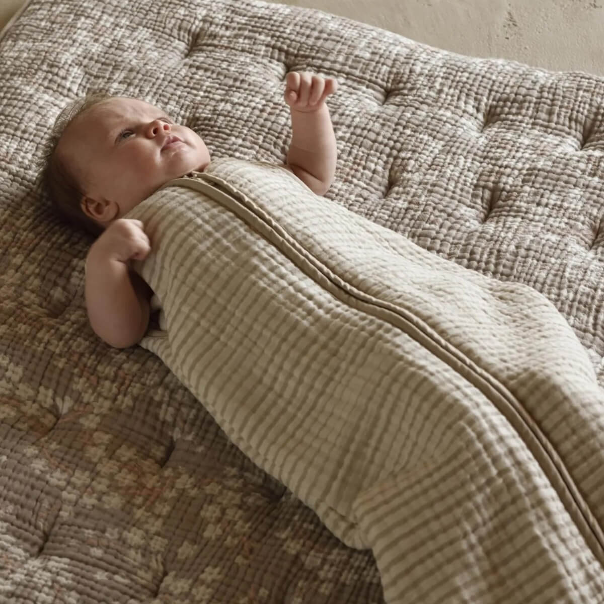 Saco dormir invierno 3-20m NATURAL Quax stripes