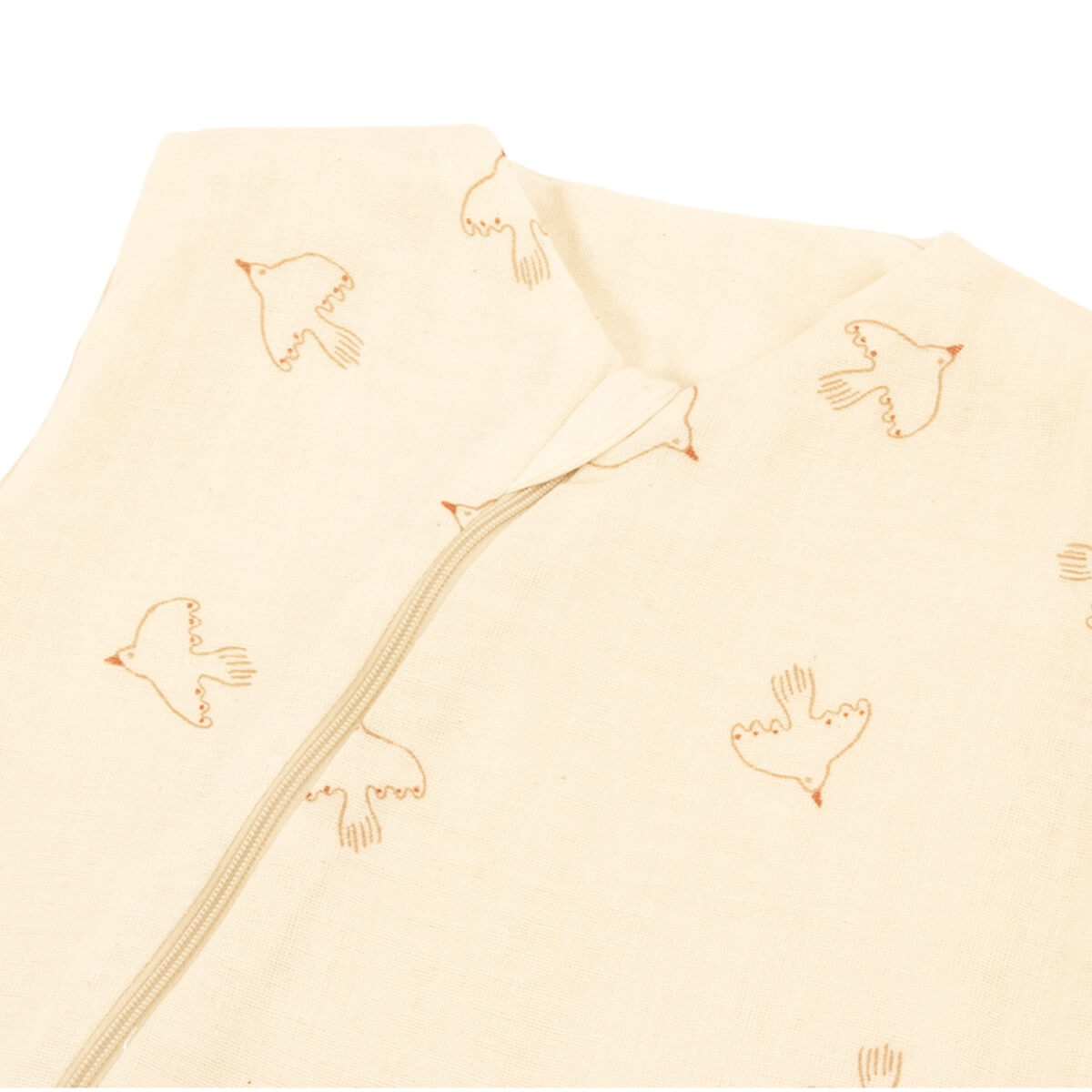 Saco dormir verano 0-6m SWEETY Nobodinoz brown hoshi birds