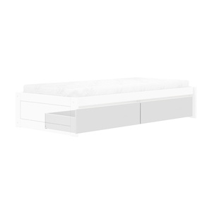 Set 2 cajones cama Montessori Lifetime blanco