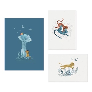 Set 3 posters SOUS MON BAOBAB Moulin Roty