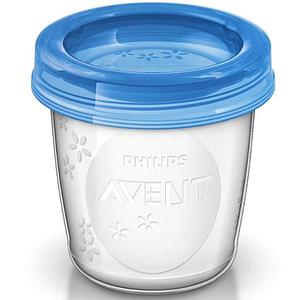 Set de 10 vasos y tapas 180 ml. NATURAL VIA de Avent
