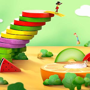 Set juego frutas Hape