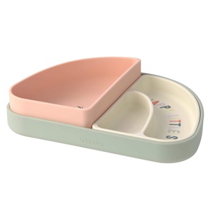Set platos seccionados 3uds HAPPY FRUITS Laessig Cherry