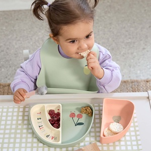 Set platos seccionados 3uds HAPPY FRUITS Laessig Cherry