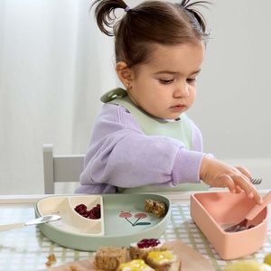 Set platos seccionados 3uds HAPPY FRUITS Laessig Cherry