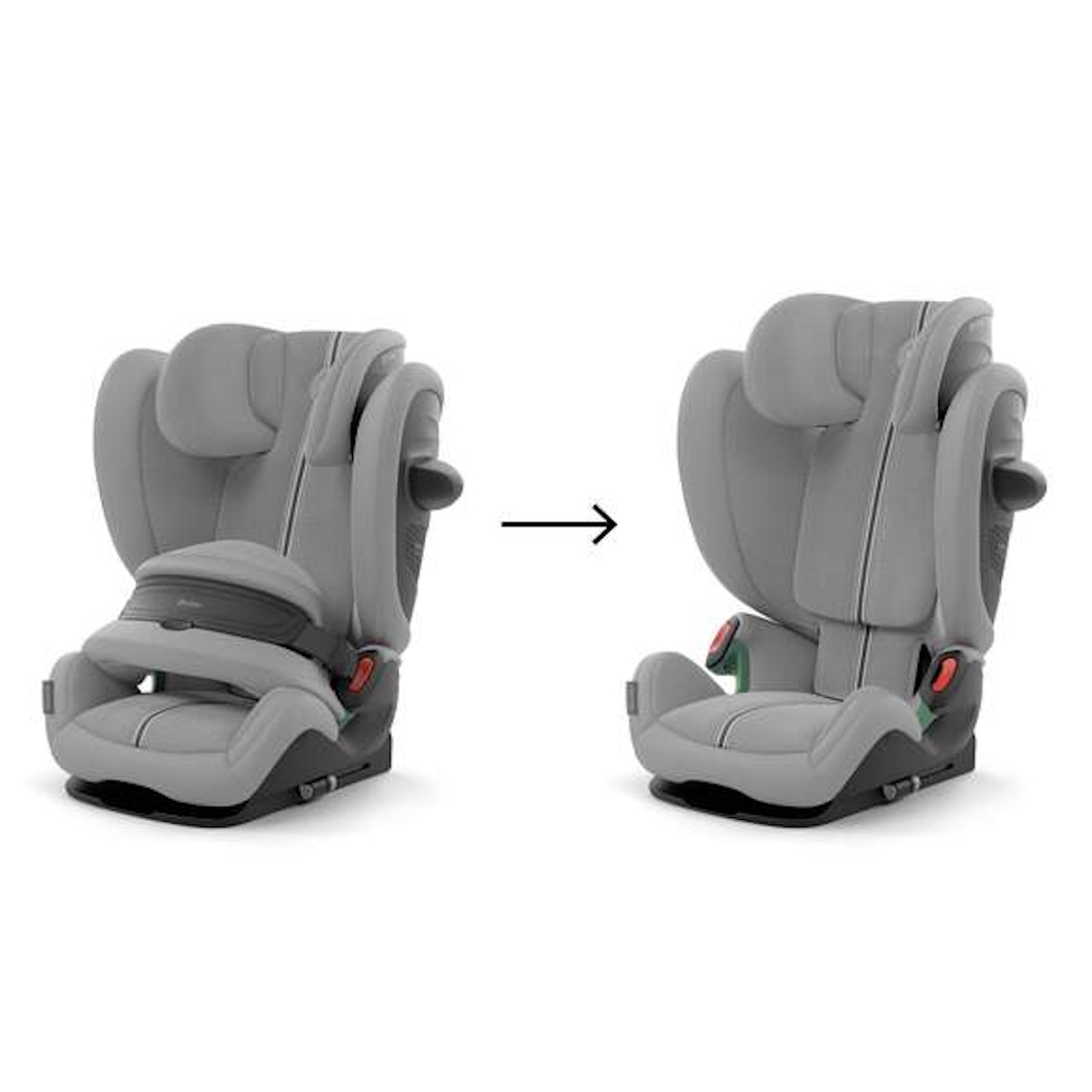 Silla de coche 15 meses a 12 años PALLAS G2 I-Size Plus Cybex stone grey