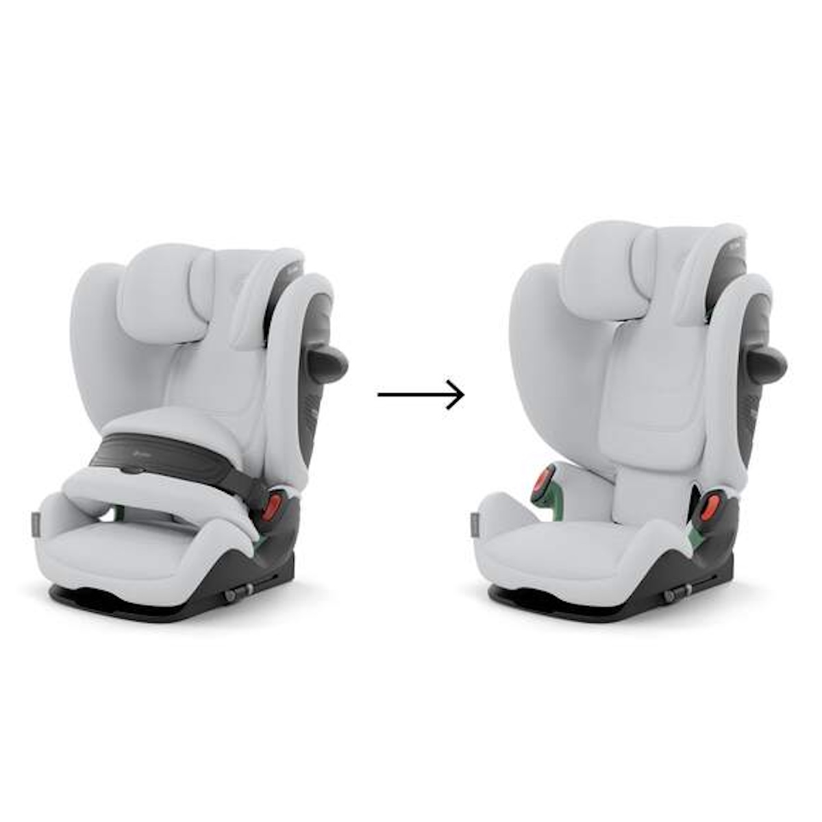 Silla de coche 15 meses a 12 años PALLAS G3 Cybex fog grey