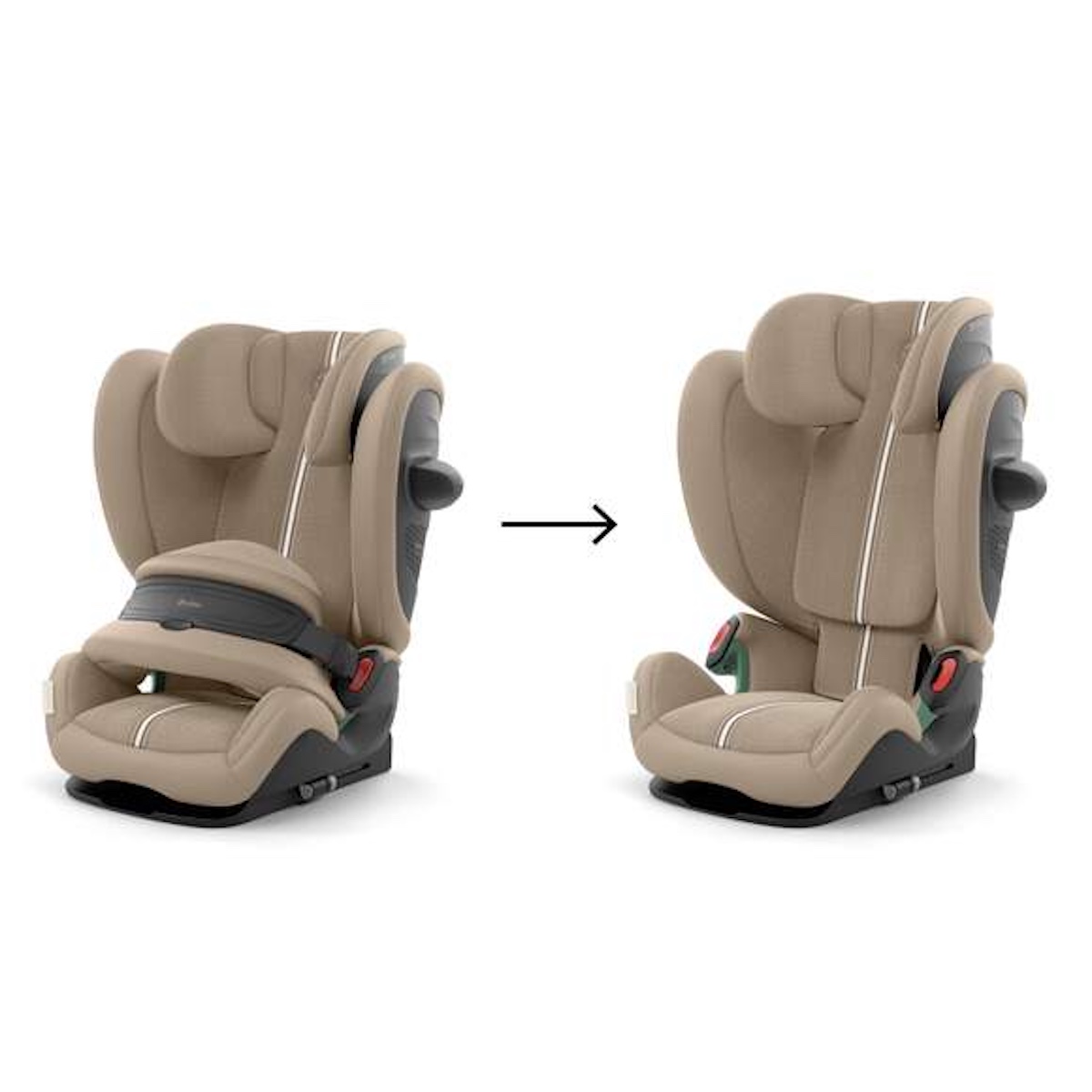 Silla de coche 15 meses a 12 años PALLAS G3 PLUS Cybex almond beige