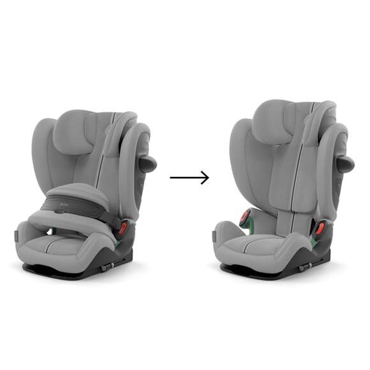 Silla de coche 15 meses a 12 años PALLAS G3 PLUS Cybex stone grey