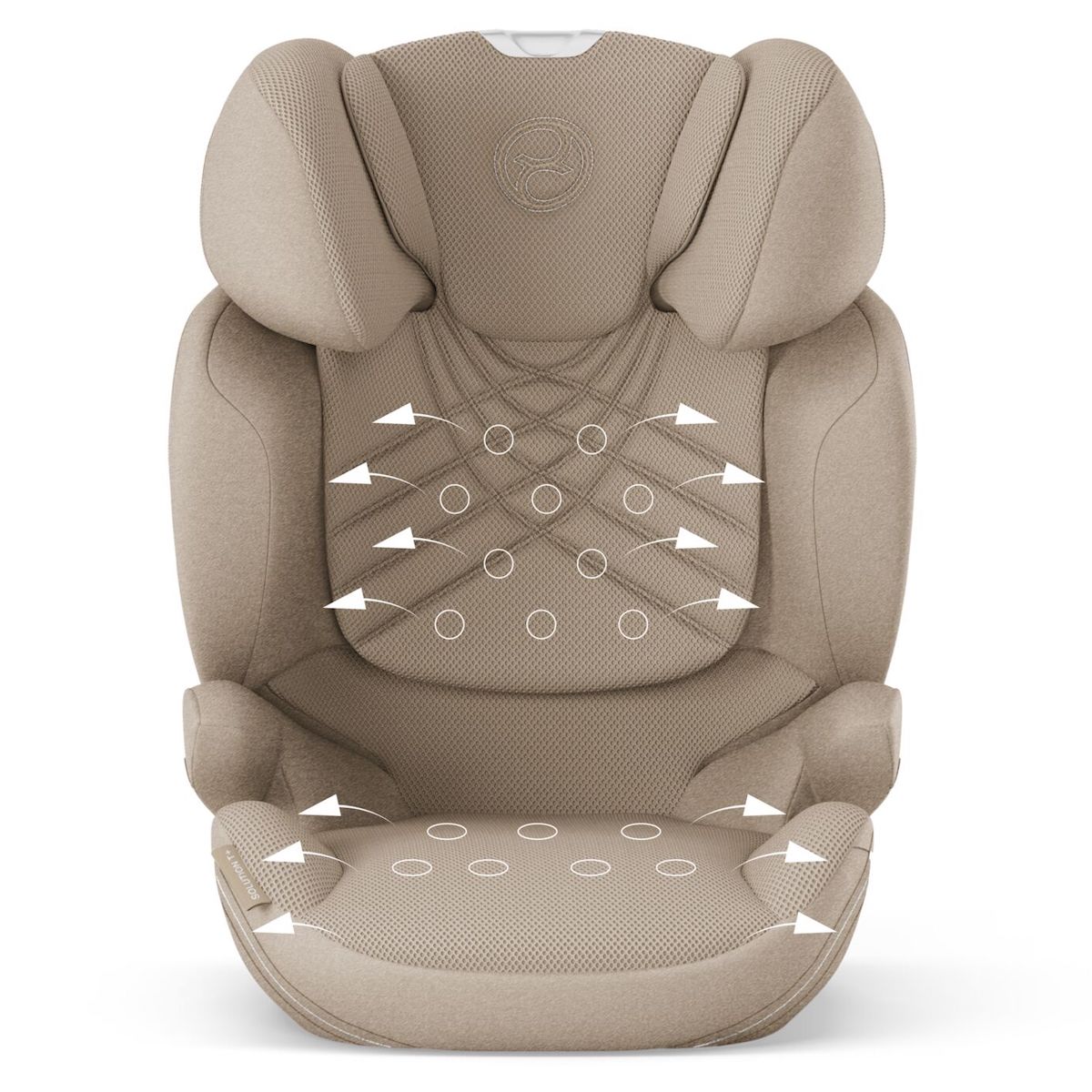 Silla de coche de 3 años a 12 años SOLUTION T I-FIX PLUS Cybex Cozy beige