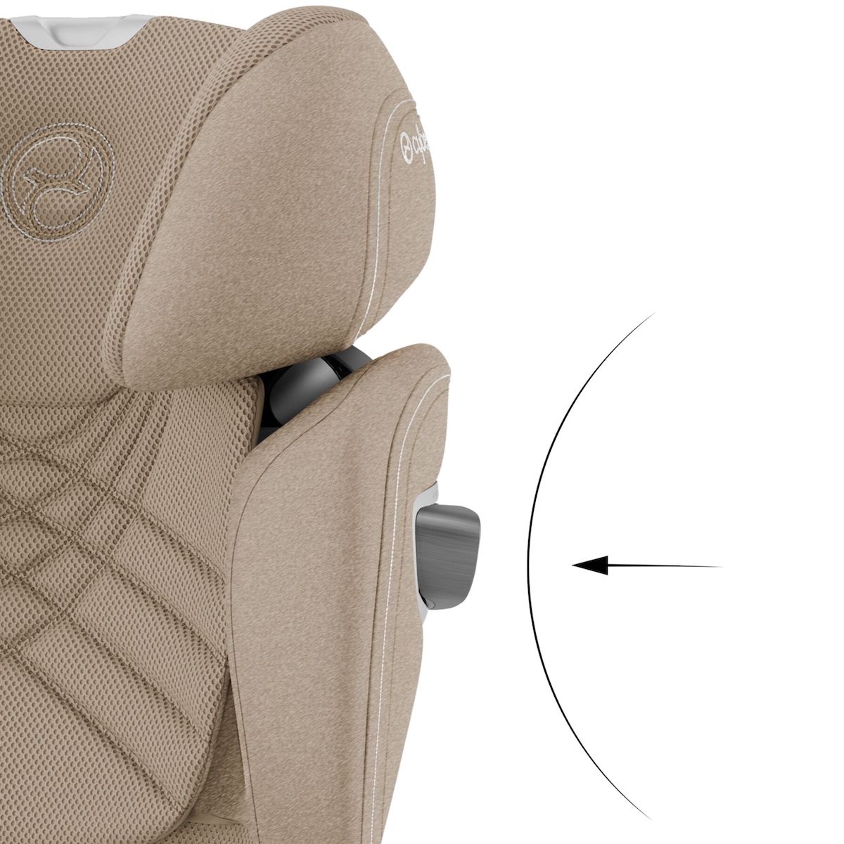Silla de coche de 3 años a 12 años SOLUTION T I-FIX PLUS Cybex Cozy beige