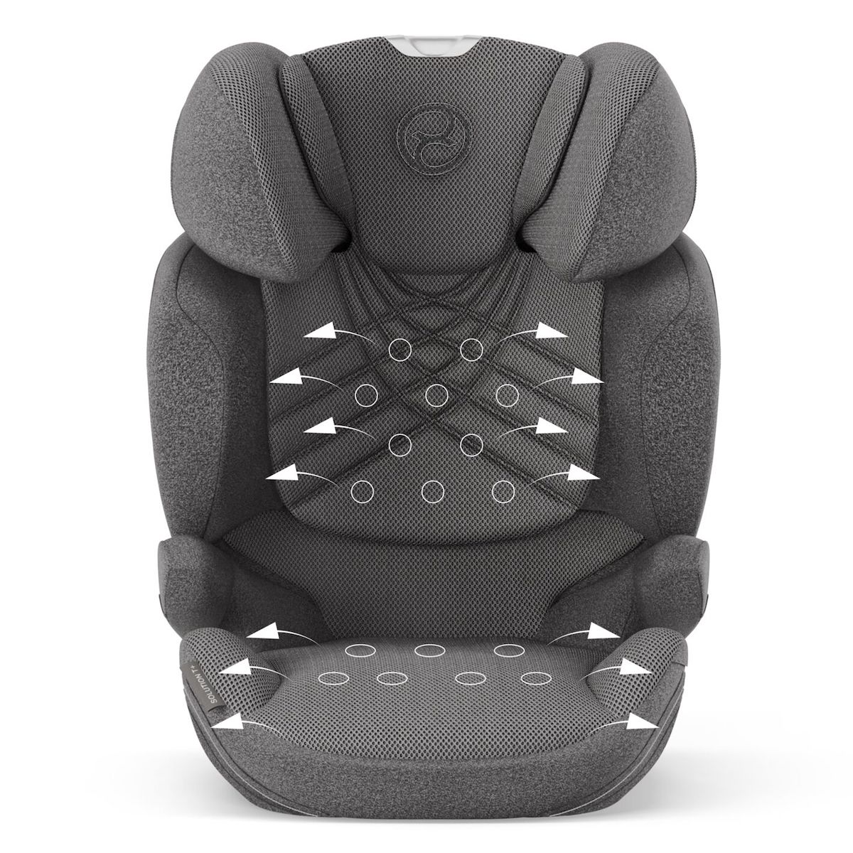 Silla de coche de 3 años a 12 años SOLUTION T I-FIX PLUS Cybex Mirage grey