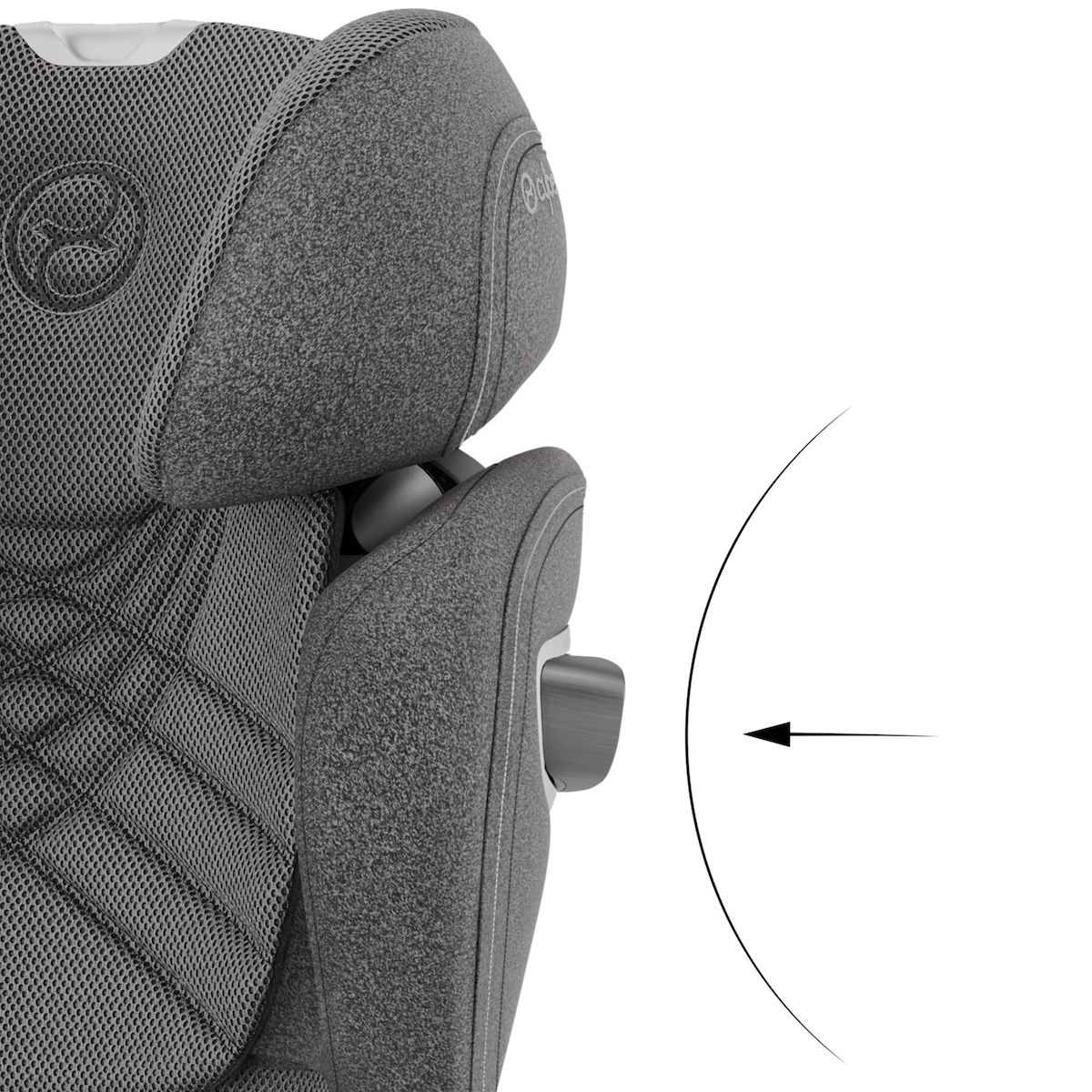 Silla de coche de 3 años a 12 años SOLUTION T I-FIX PLUS Cybex Mirage grey