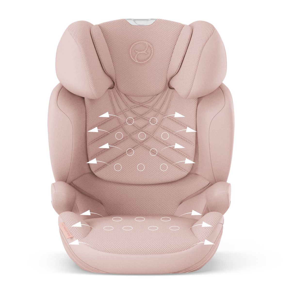 Silla de coche de 3 años a 12 años SOLUTION T I-FIX PLUS Cybex Peach pink