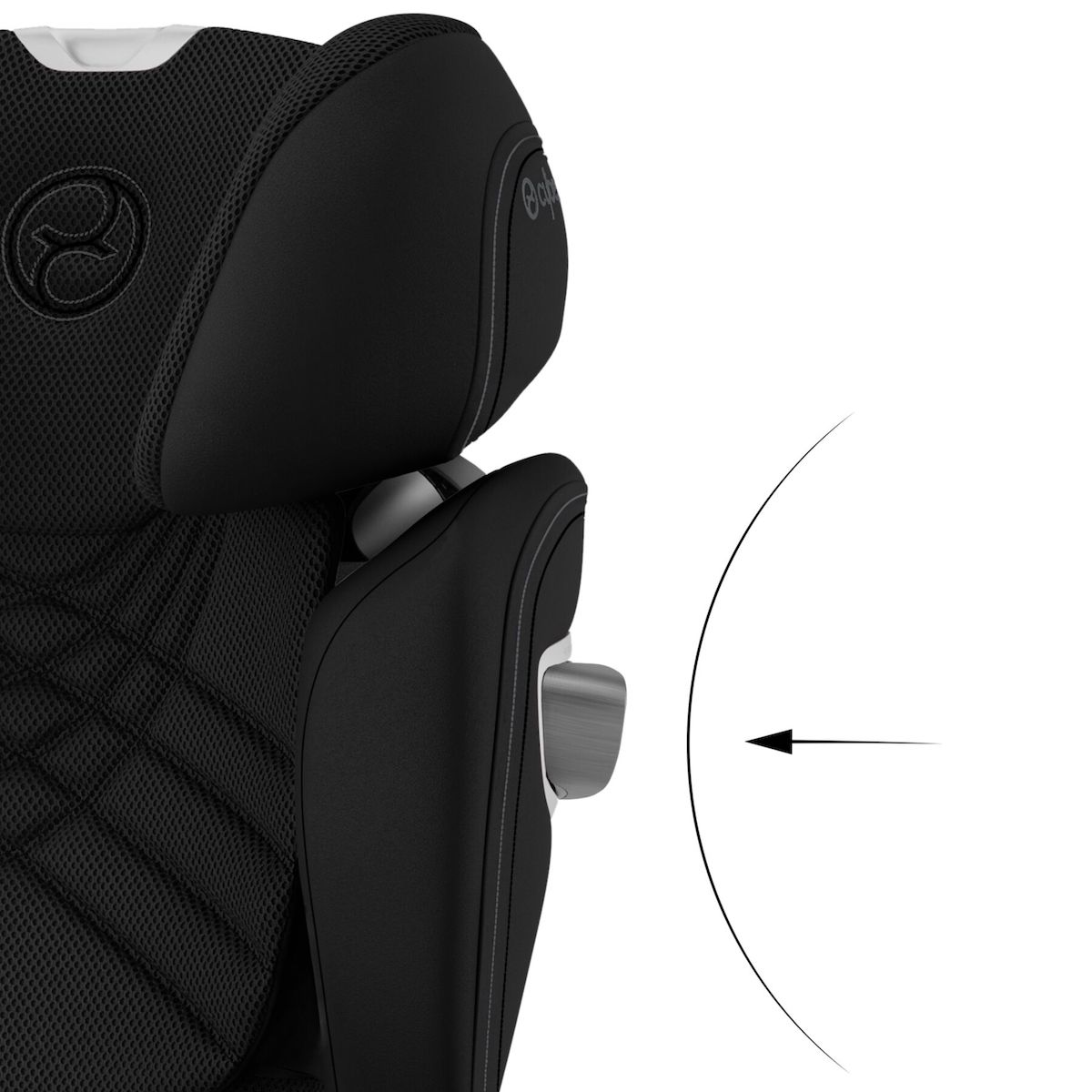 Silla de coche de 3 años a 12 años SOLUTION T I-FIX PLUS Cybex Sepia black