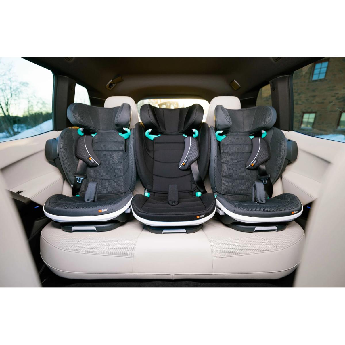 Silla de coche elevadora FLEX FIX 2 i-Size Besafe black soft breeze