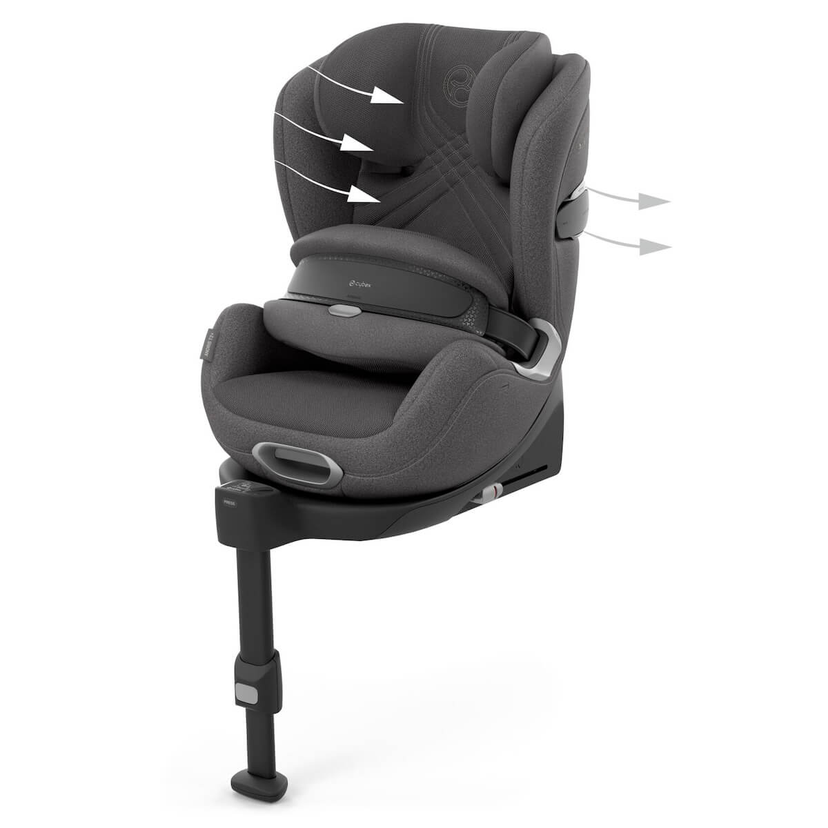 Silla de coche para bebés a 7 años ANORIS T2 i-SIZE PLUS Cybex Mirage grey