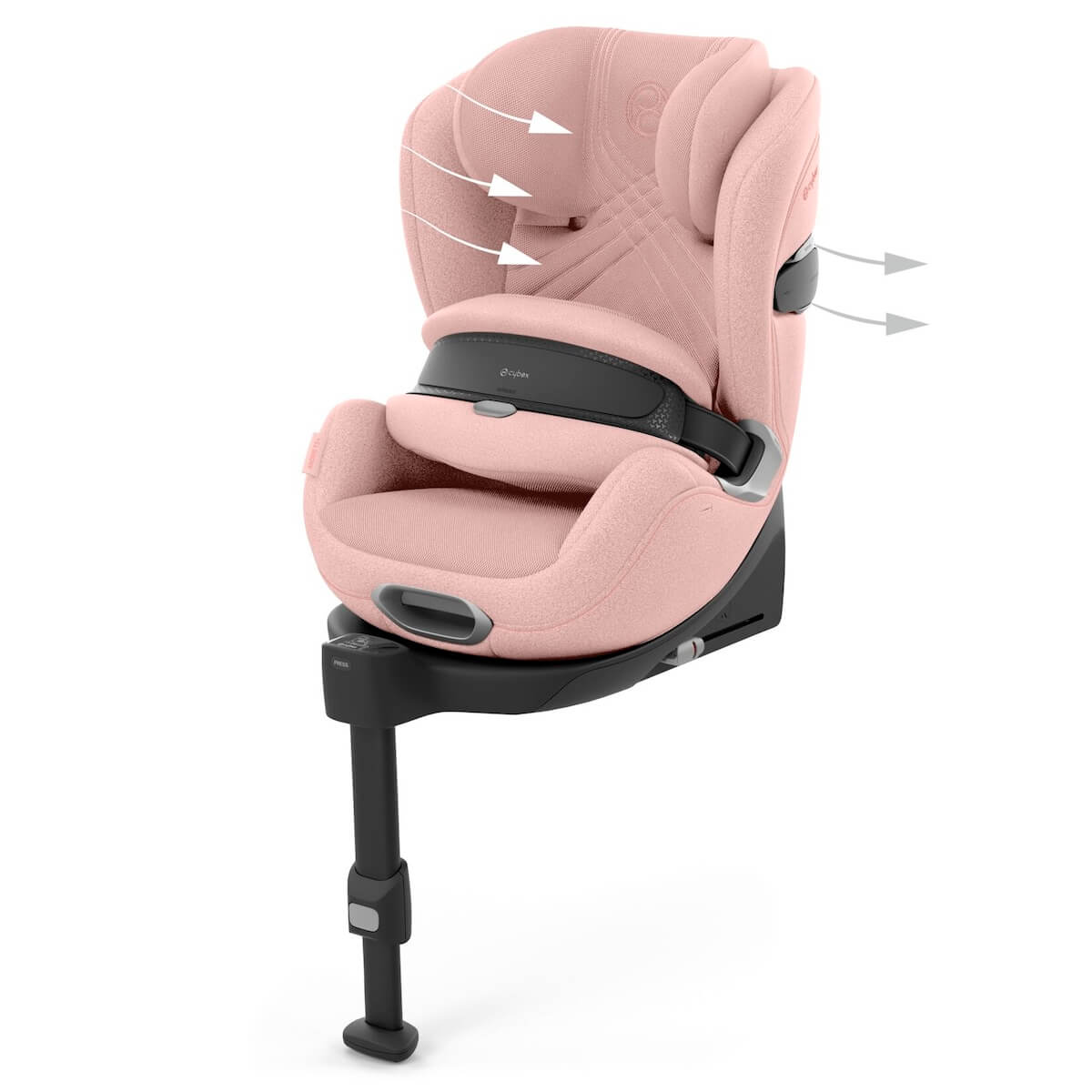 Silla de coche para bebés a 7 años ANORIS T2 i-SIZE PLUS Cybex Peach pink