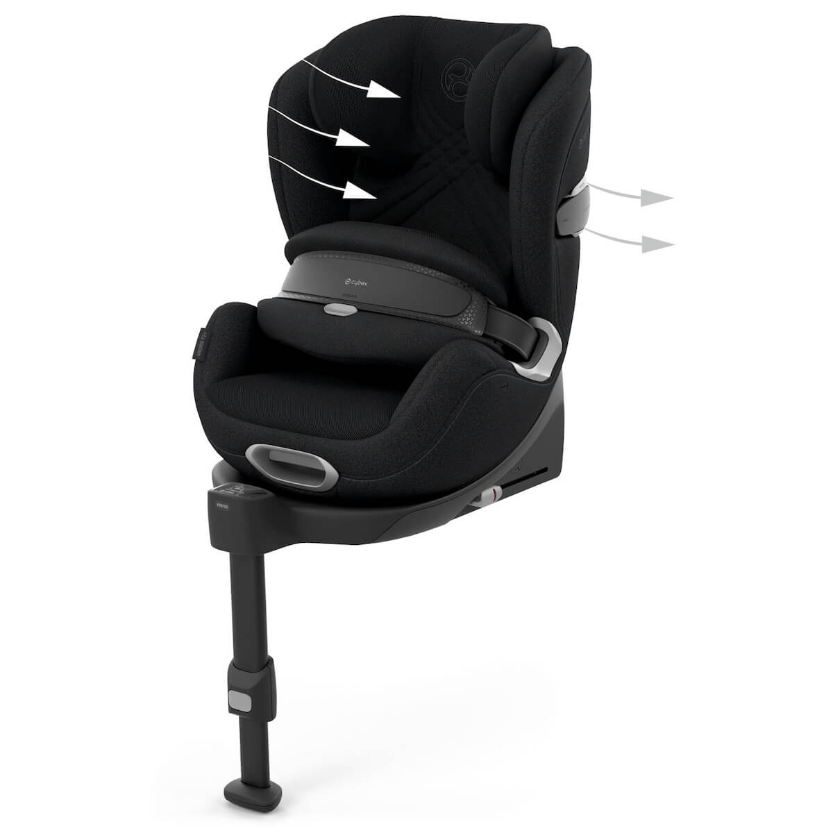 Silla de coche para bebés a 7 años ANORIS T2 i-SIZE PLUS Cybex Sepia Black