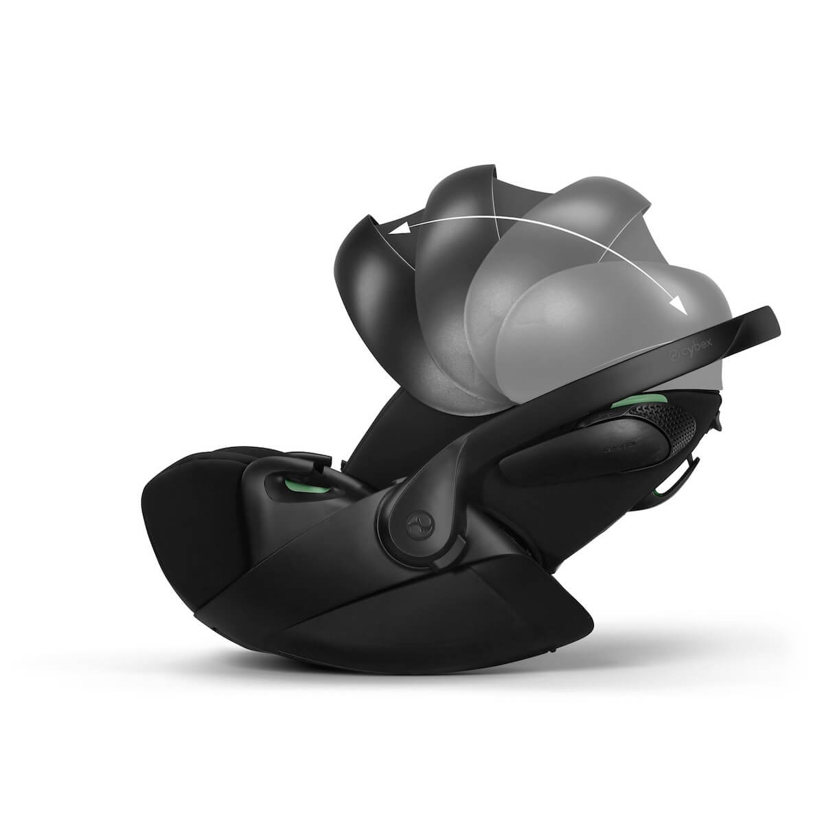 Silla de coche para bebés portátil CLOUD T I-SIZE Cybex Urban Mobility negro