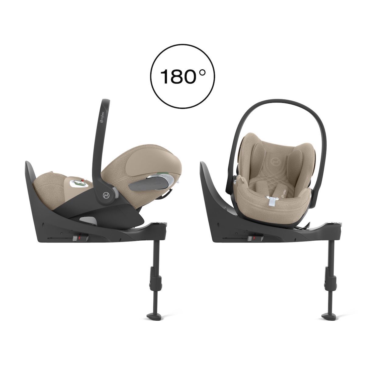 Silla de coche para bebés portátil CLOUD T I-SIZE PLUS Cybex Cozy Beig