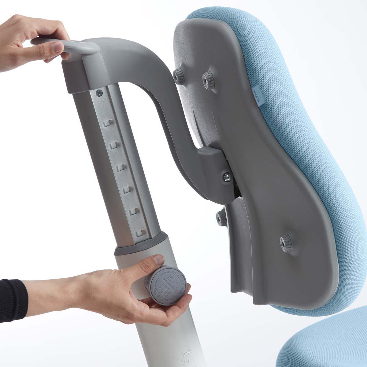 Silla de oficina infantil 7-12Y STUDY VERTO Flexa azul claro