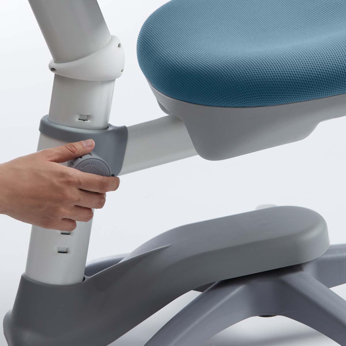 Silla de oficina infantil 7-12Y STUDY VERTO Flexa azul claro