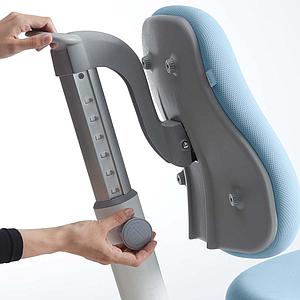 Silla de oficina infantil 7-12Y STUDY VERTO Flexa azul claro