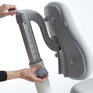 Silla de oficina infantil 7-12Y STUDY VERTO Flexa gris claro