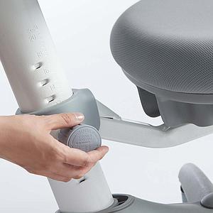 Silla de oficina infantil 7-12Y STUDY VERTO Flexa gris claro