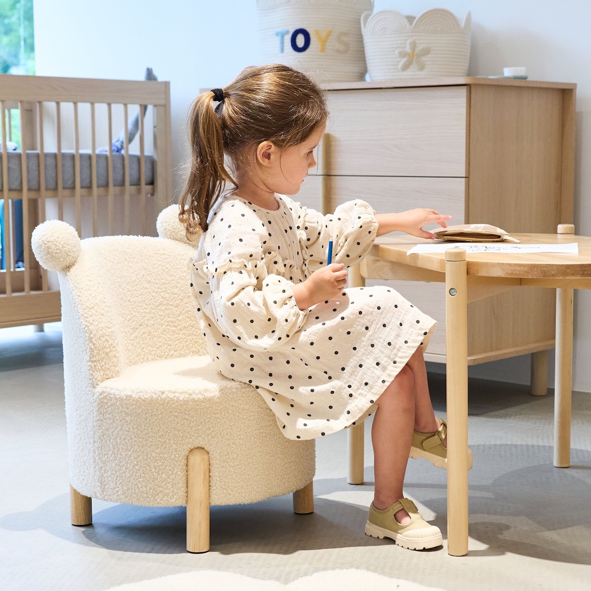 Silla infantil Childhome Teddy crudo